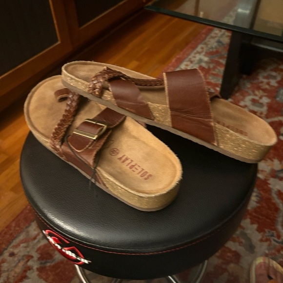 Replay Brown Strapped Sandals main image 5